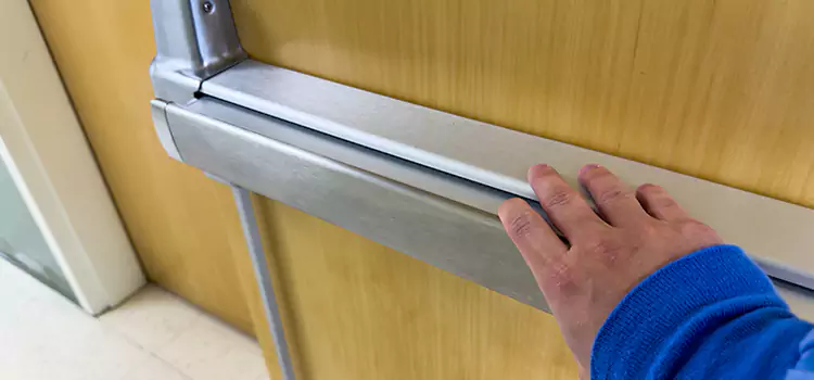 Installing a Push Bar on a Door Chattanooga